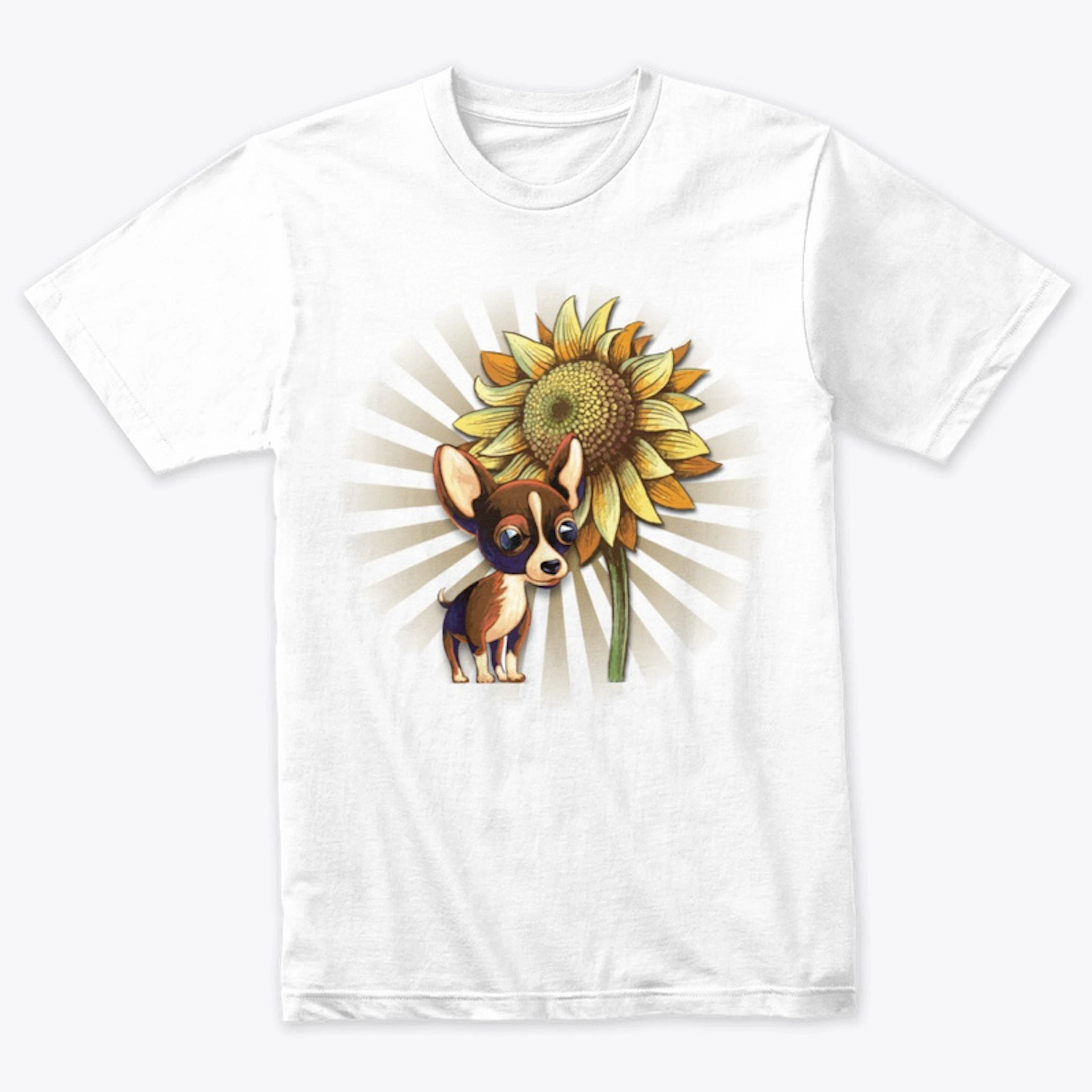 Sunflowers and Chillin' Chihuahua Tee