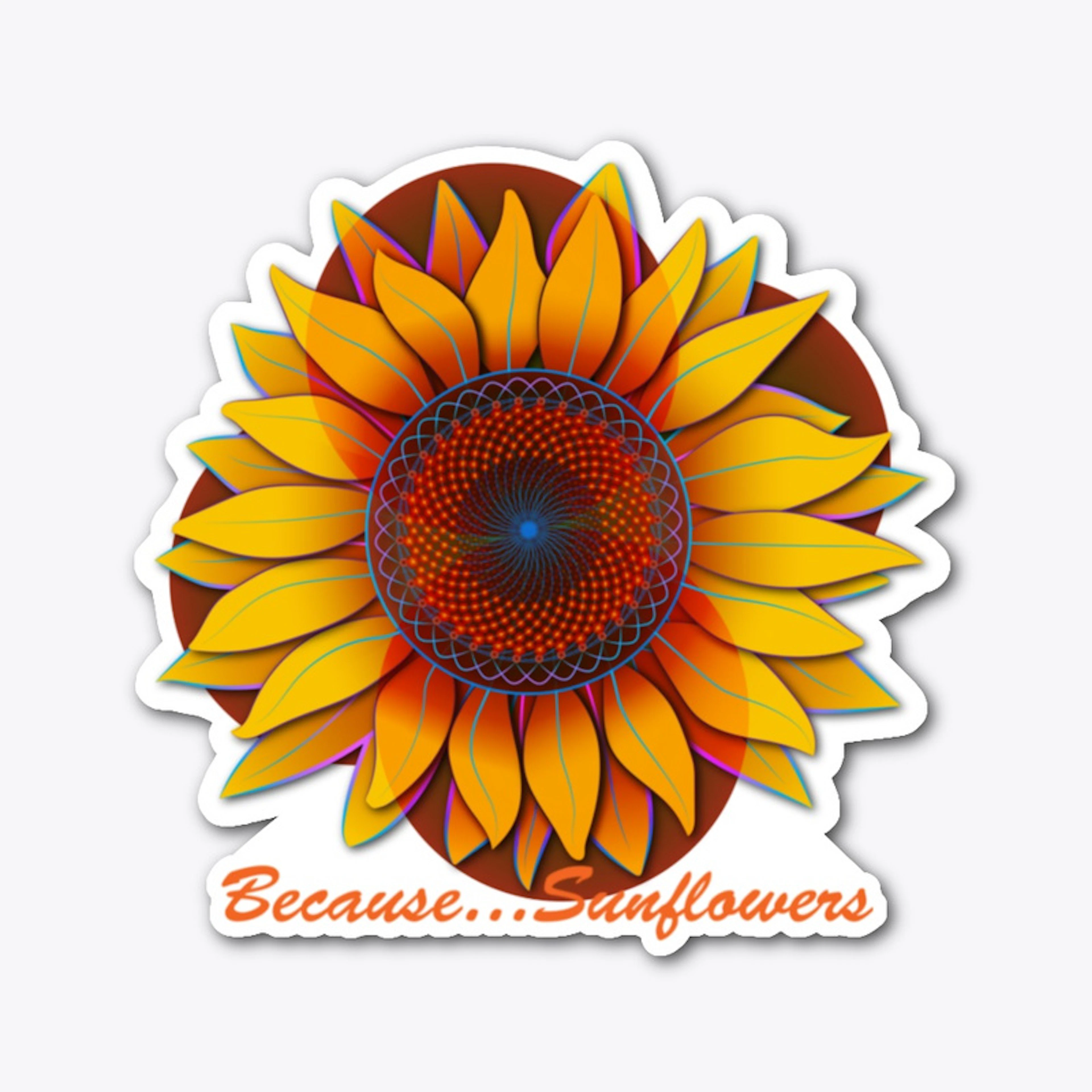 Sunflowers "Trippy Sunflower" DC Sticker