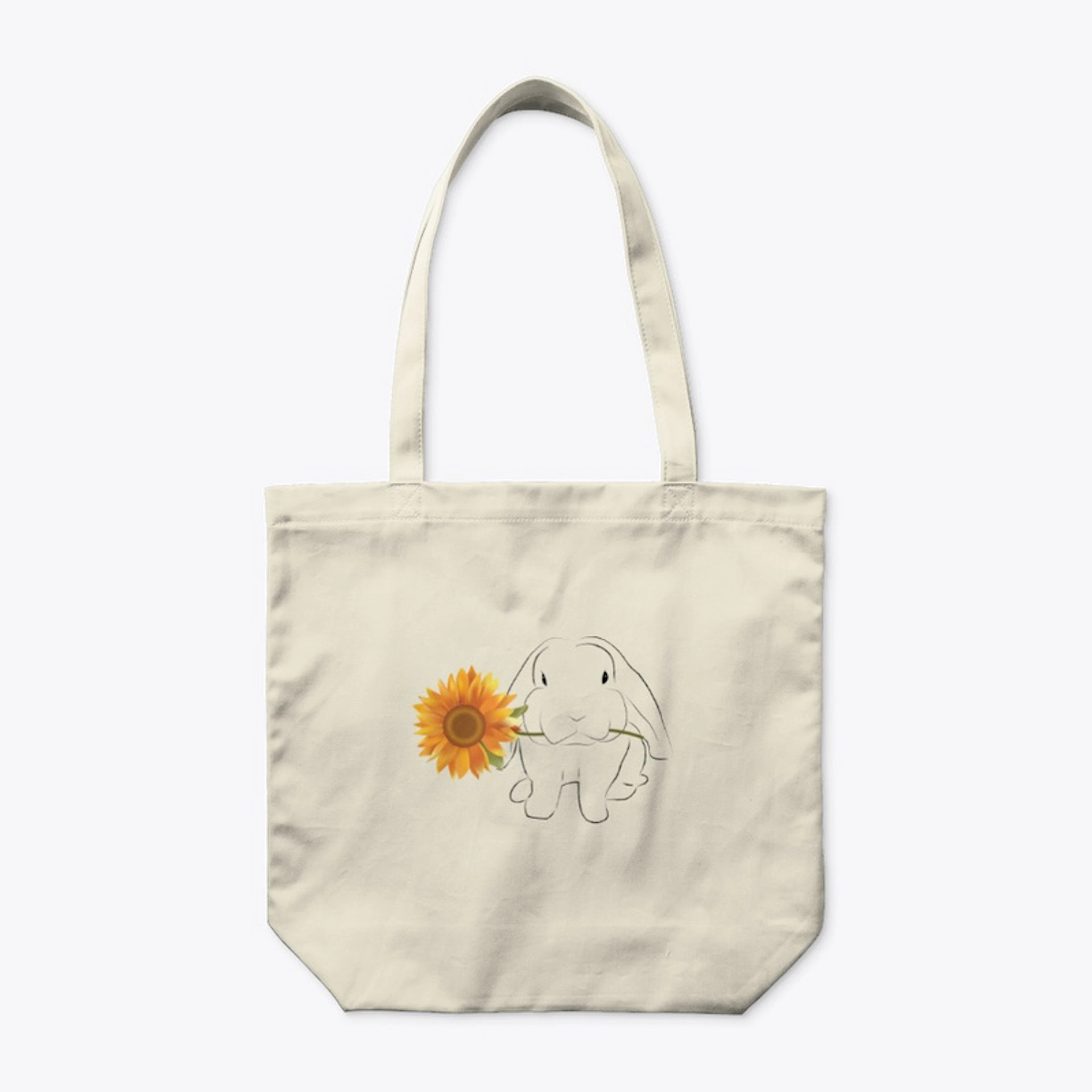 Sunflowers and Furry Friend Organic Tote