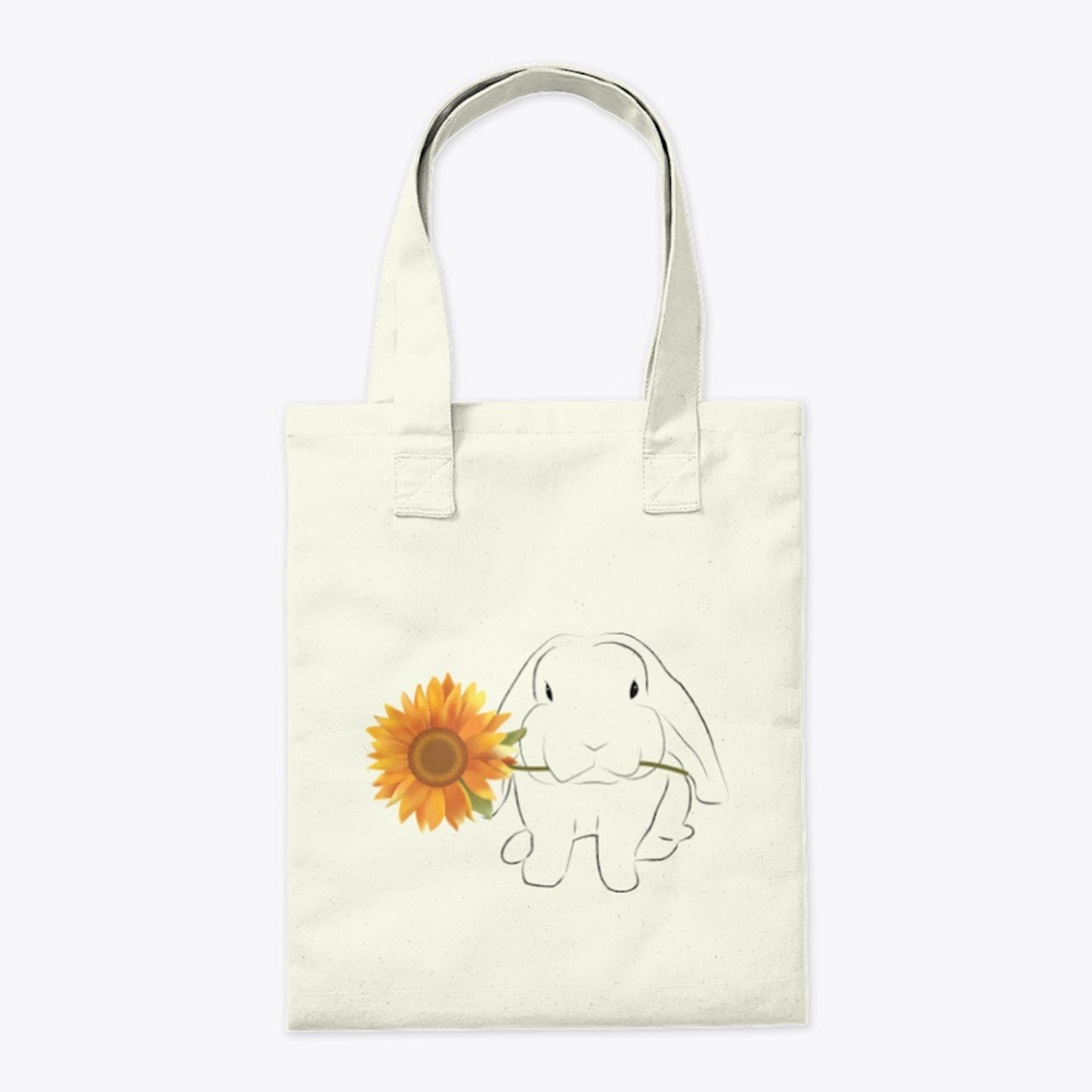 Sunflowers and Furry Friend Tote