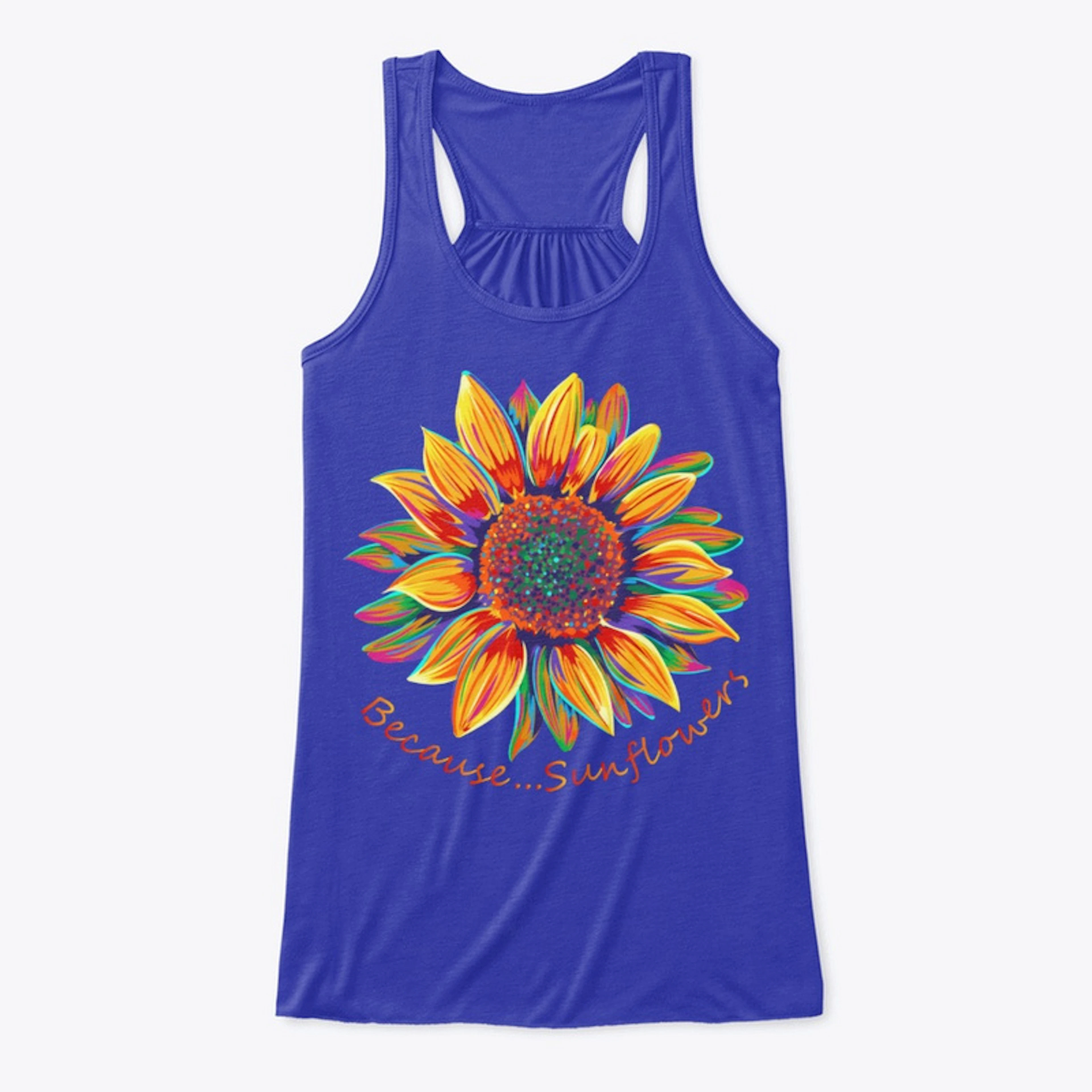 Sunflowers "Painted Sunflower" Tank Top