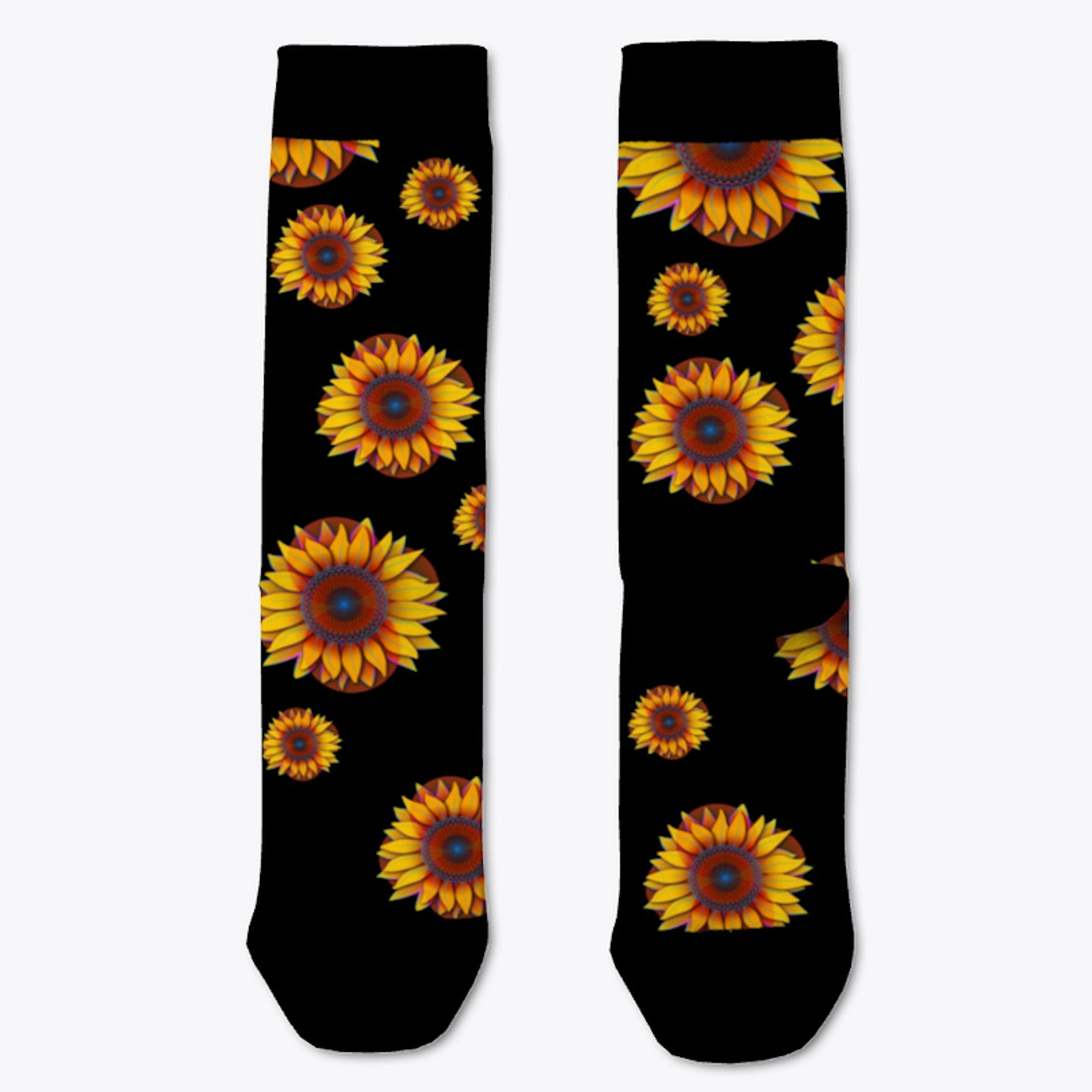Sunflowers "Trippy Sunflower" Socks