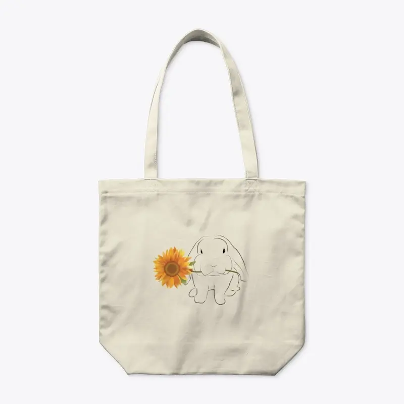 Sunflowers and Furry Friend Organic Tote