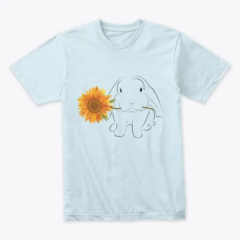 Sunflowers and Furry Friend Premium Tee